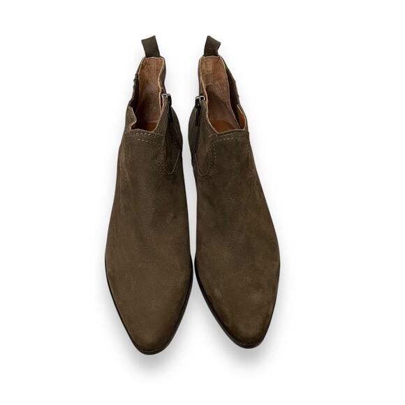 Lucky Brand Hikalli brown suede leather ankle boot NEW - Picture 4 of 10